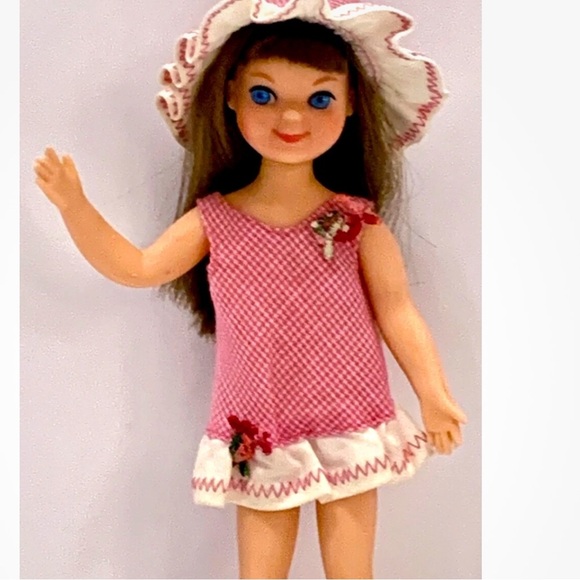 Vintage 1965 Tutti Doll Outfits Original Barbie Red and White Rare - Picture 4 of 4